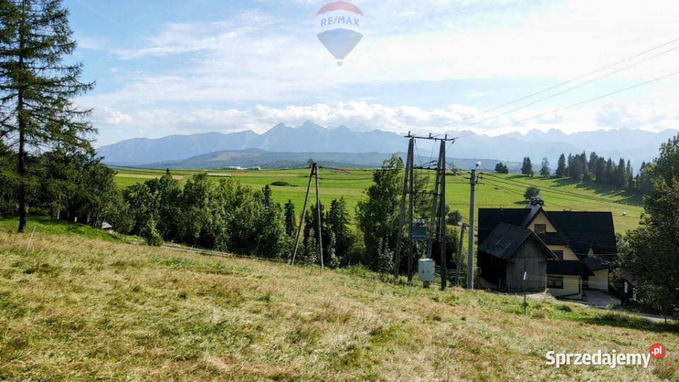 DZIAŁKA W RZEPISKACH Z WIDOKIEM NA TATRY Rzepiska