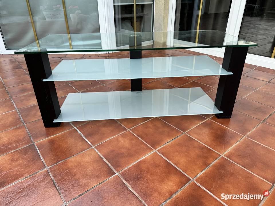 Szafka rtv szklana półka stolik regał komoda Garwolin