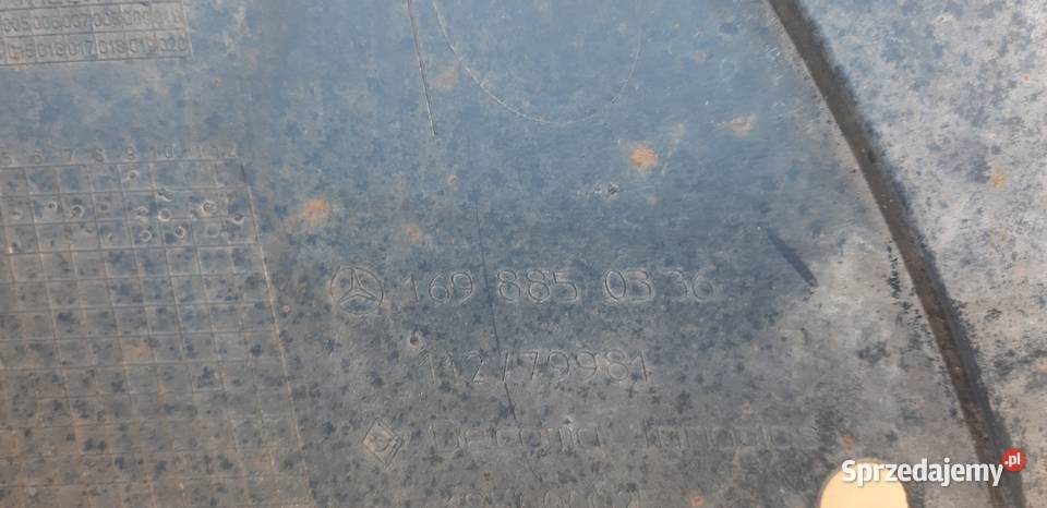 MERCEDES W245 BKLASA OSŁONA PŁYTA POD ZDERZAK Bieleń