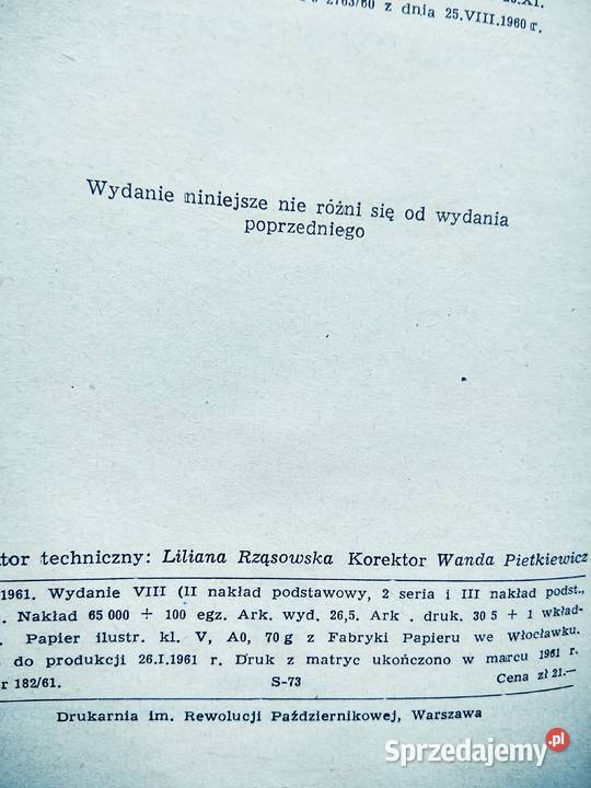 Chemia ogólna unikatowe książki używane Warszawa sprzedam
