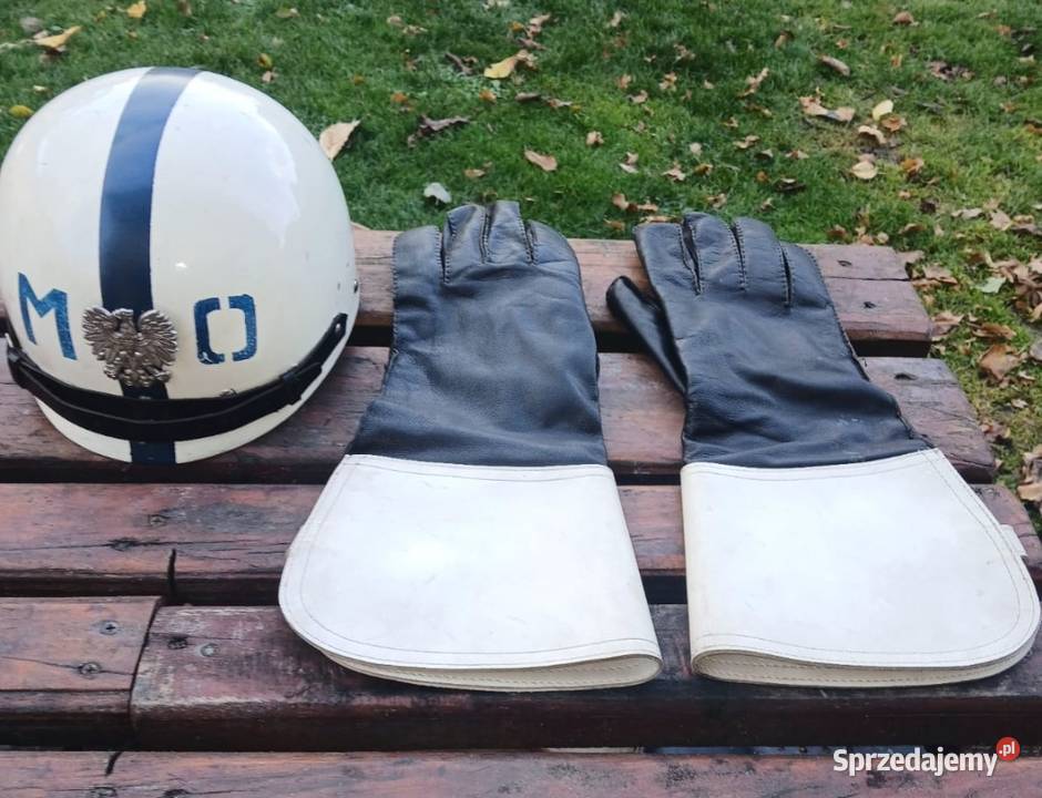 Rękawice i kask milicyjny Wola Krzysztoporska sprzedam