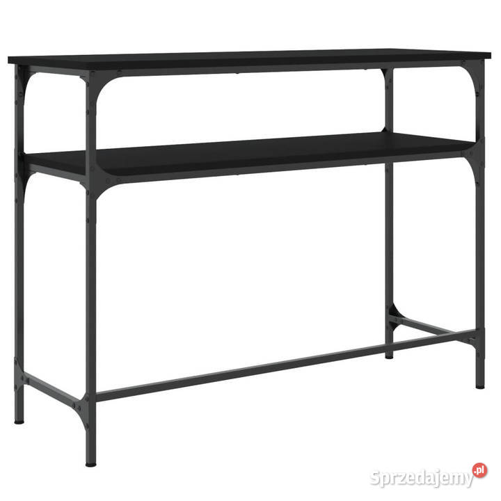 Stolik konsolowy czarny 100x355x75 WM834045