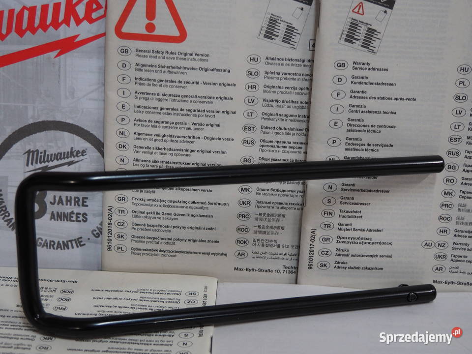 MILWAUKEE uchwyt pręt szyna pila pilarka Baszkówka