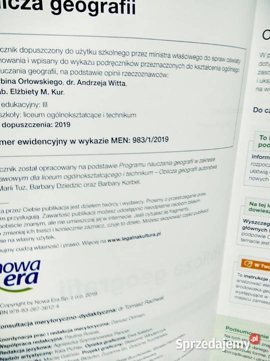 Oblicza geografii 1 podręczniki ponadpodstawowe Warszawa sprzedam