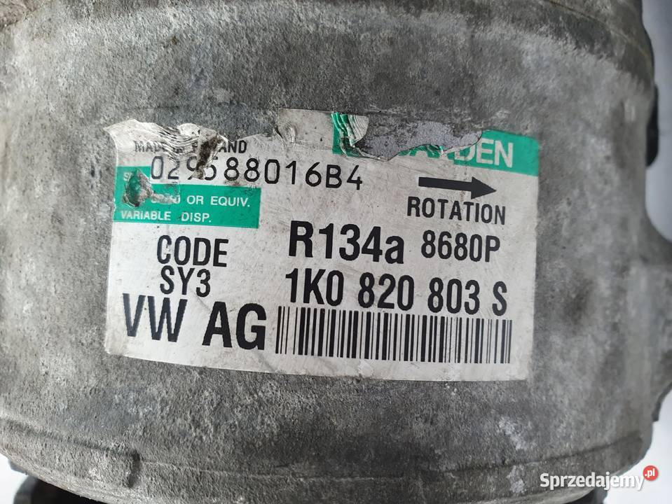 SPRĘŻARKA KLIMATYZACJI VW Golf V Audi A3 8P 20 Chełm sprzedam