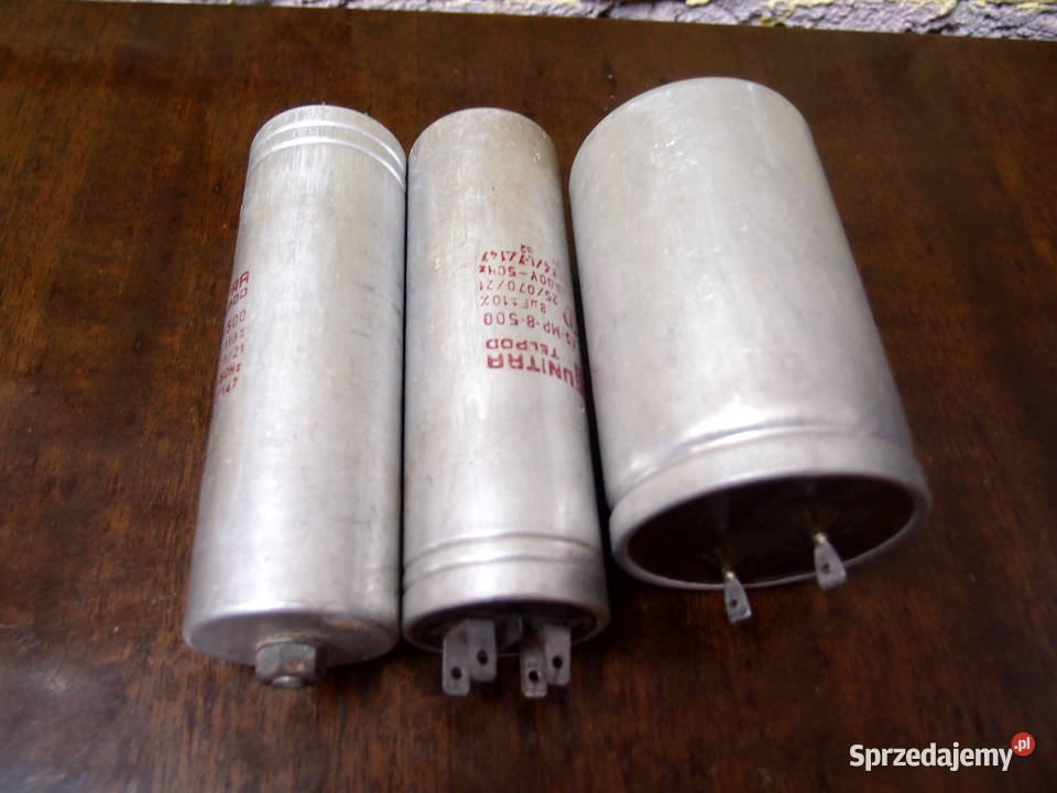 Kondensator Unitra Telpod KS 8microF prod PRL Łódź