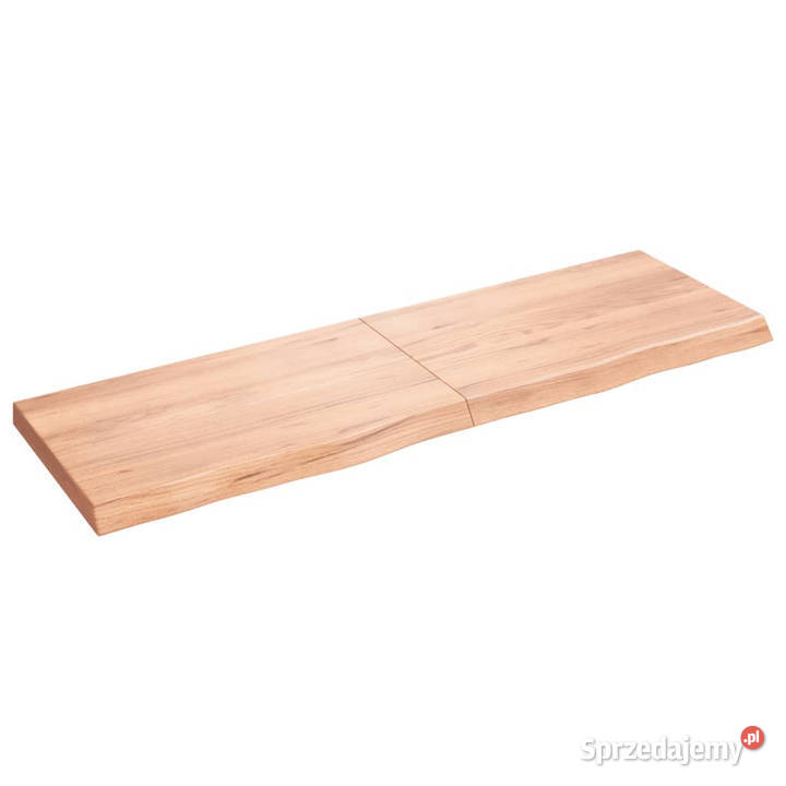 Blat do stołu jasnobrązowy 160x50x26 lite drewno Warszawa