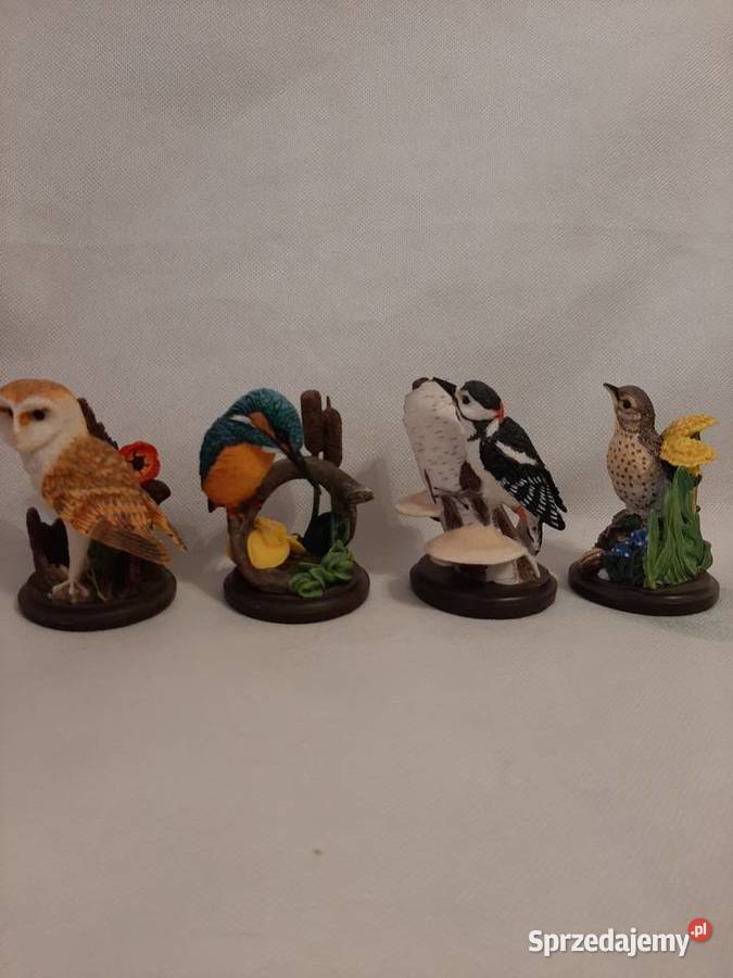 Figurki ptaków z kolekcji The Country Bird Porcelana i szkło Inowrocław
