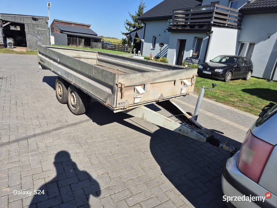 Przyczepka samochodowa platforma 35x16 Brenderup Stara Kaźmierka