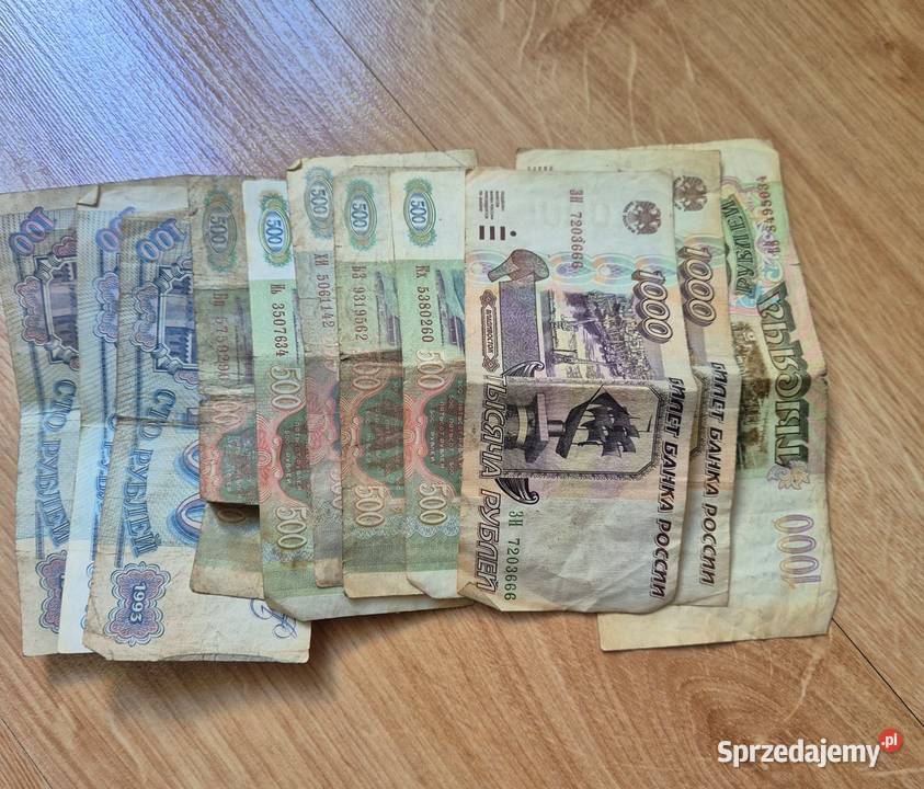 Zestaw banknotow Rosja lata 90 Warszawa