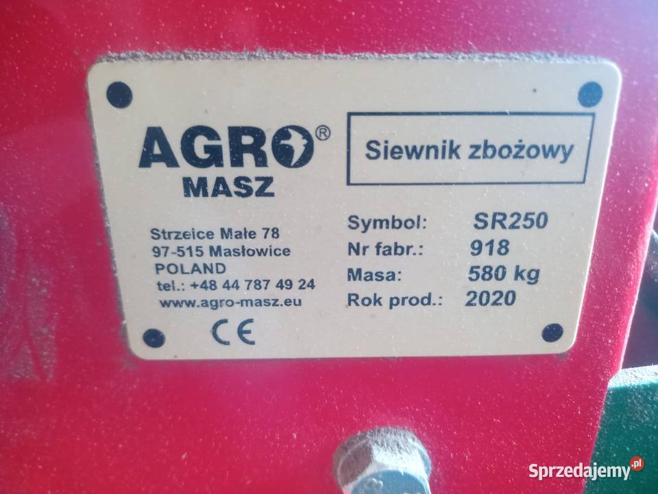 Siewnik zbożowy Agromasz SR250