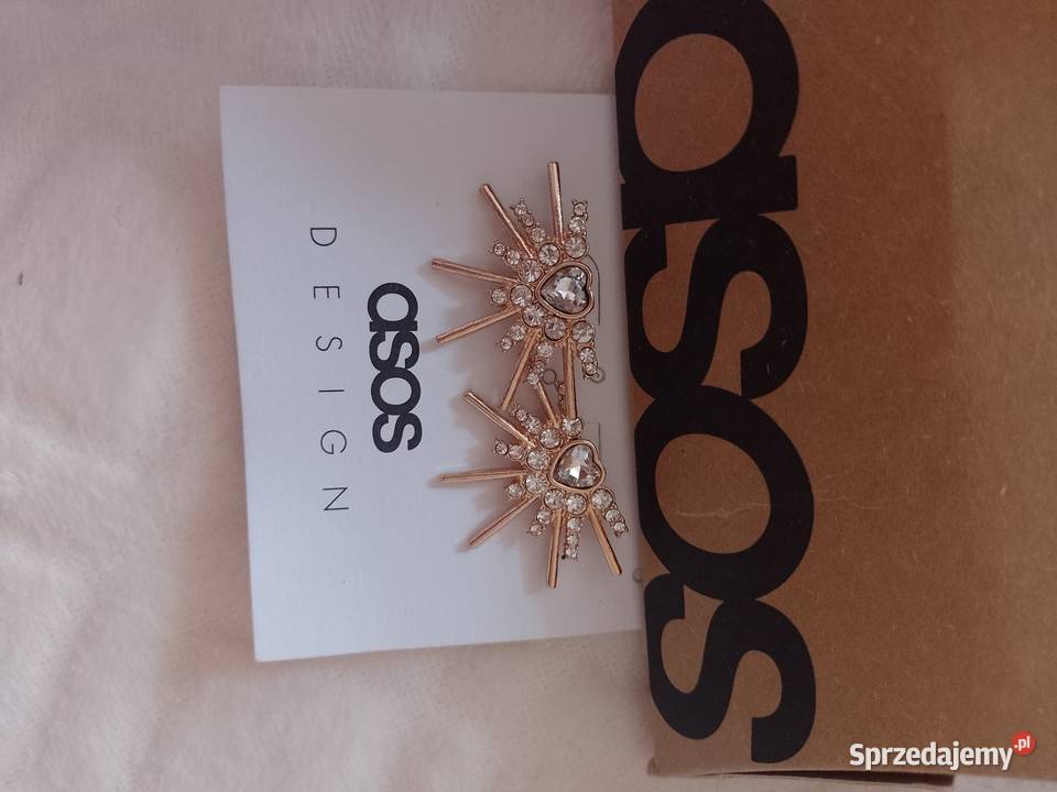 ASOS Bogato zdobione kolczyki z Londynu serca małopolskie Kraków