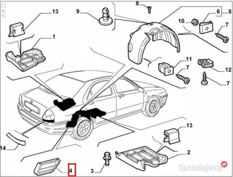 NAKŁADKA OSŁONA ZDERZAKA TYŁ ALFA ROMEO 156 9705