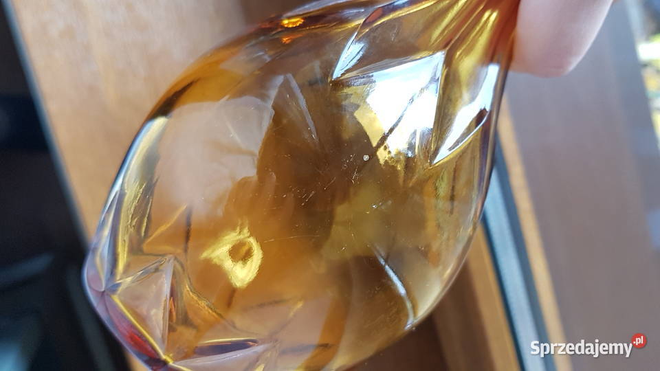 Stara szklana karafka kolorowe szkło Dąbrowa Górnicza