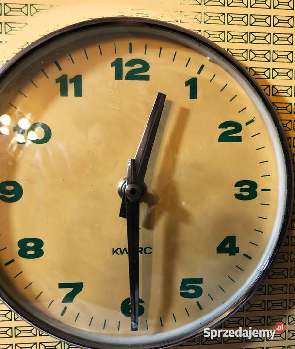 METRON Zegar Kuchenny z Minutnikiem PRL Vintage ścienny małopolskie Myślachowice