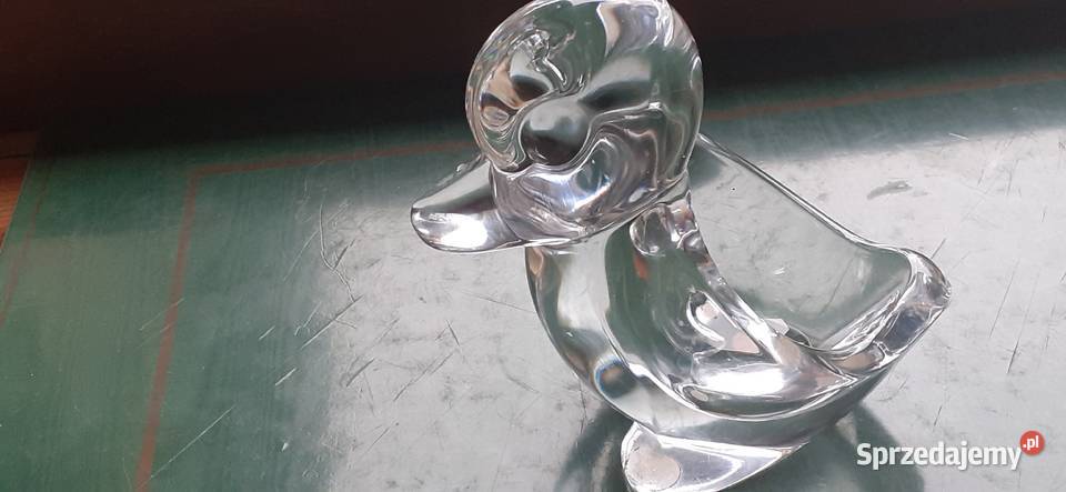 Kryształowa kaczka figurka ART Vannes Le Chatę Prusim sprzedam