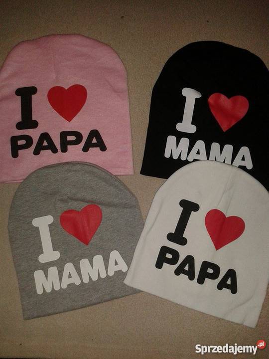Czapka I love mama papa kujawsko-pomorskie Włocławek