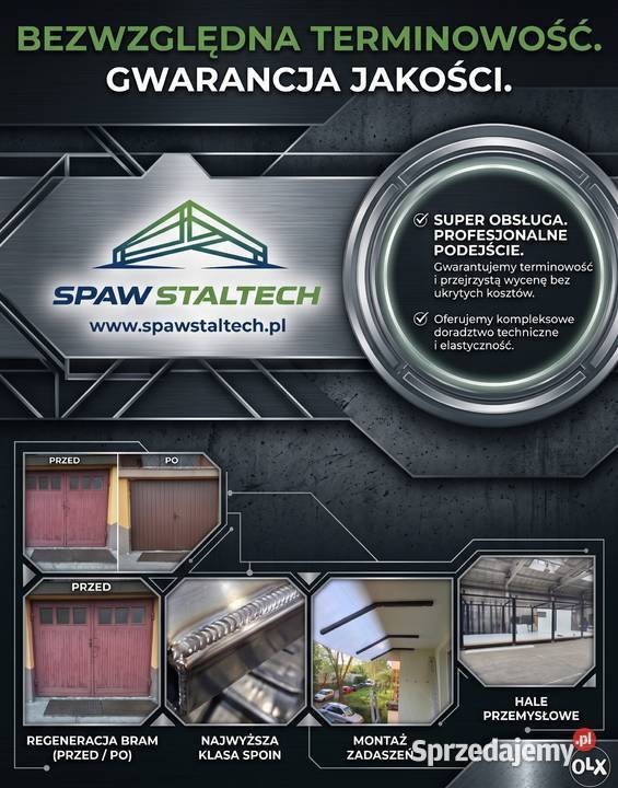 Spawanie kostrukcji stalowych garaze pod klienta Ogrodzenia i bramy Radom usługi budowlane
