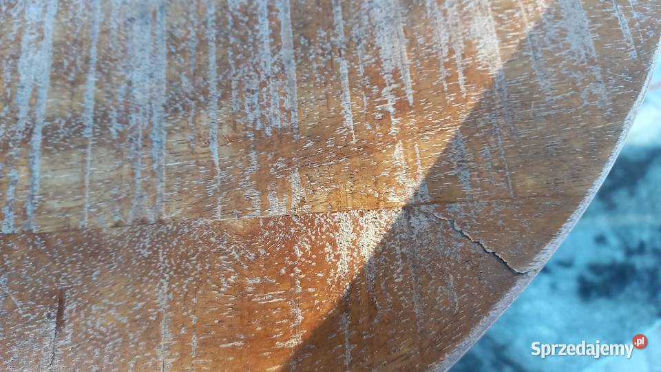 Stolik kawowy Loft lite drewno Kwietnik Stojak 32cm Gawroniec