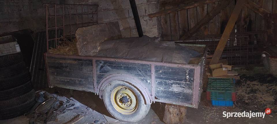 Przyczepka rolnicza dwukółka stan Okazyjna mazowieckie sprzedam