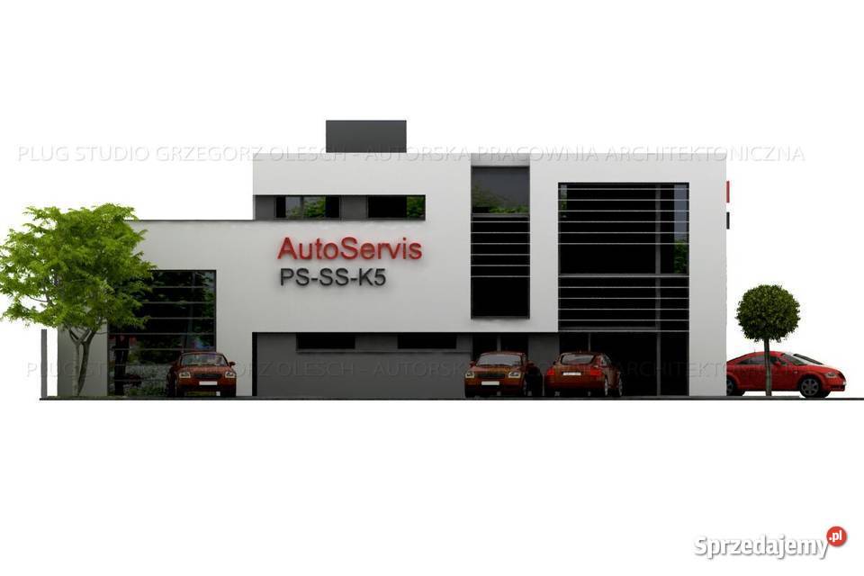 warsztat samochodowy pawilon projekt łódzkie Łódź