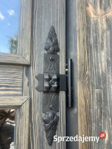 Narożniki kute zawiasy kątowe 60 50 40 klamka