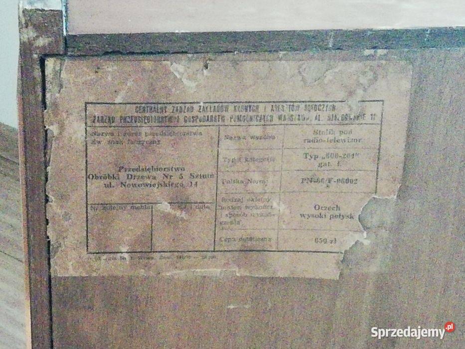 Stolik retro radiowo telewizyjny do renowacji Częstochowa