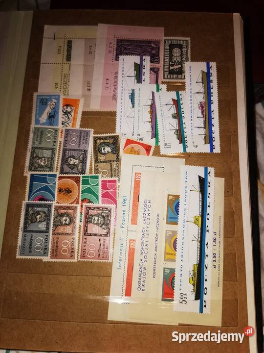 Znaczki ze zdjeć polska lata 1961 lubelskie