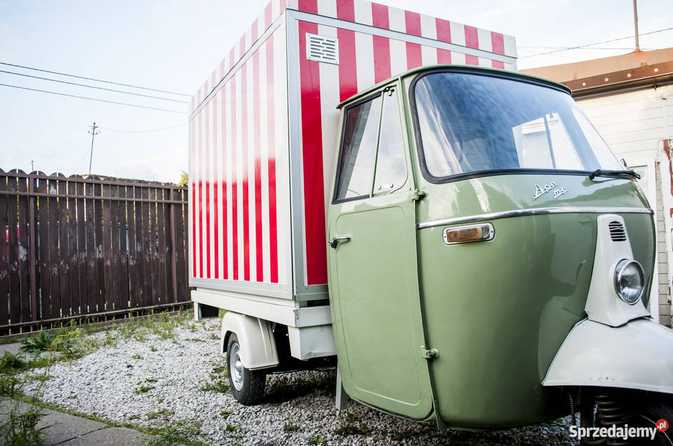 Piaggio Ape z 1969 Food Truck z odbiorem 45000km Warszawa