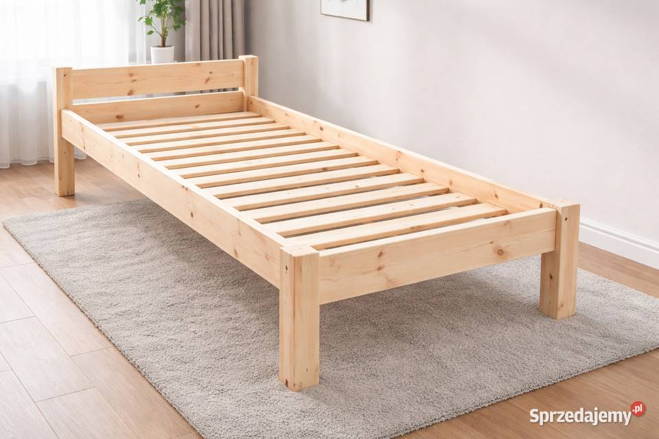 Nowe sosnowe łóżko drewniane 90x200 Nisko sprzedam