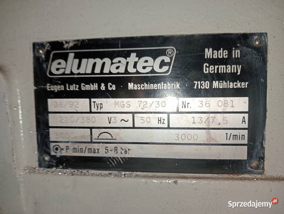 ELUMATEC PIŁA MGS 72/30 +FREZARKO-KOPIARKA ELUMATEC PIŁA MGS 72/30 +FREZARKO-KOPIARKA