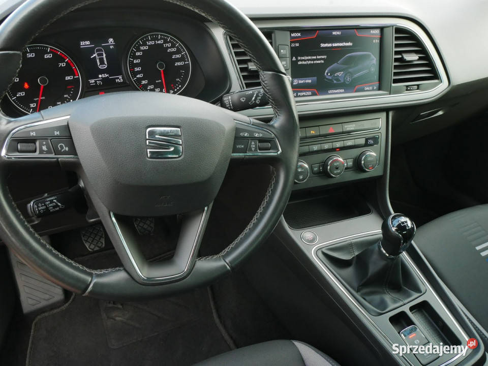 Seat Leon 15TSI 130 Eu6 Navi Kamera Tempomat ACC nieuszkodzony Goczałkowice-Zdrój