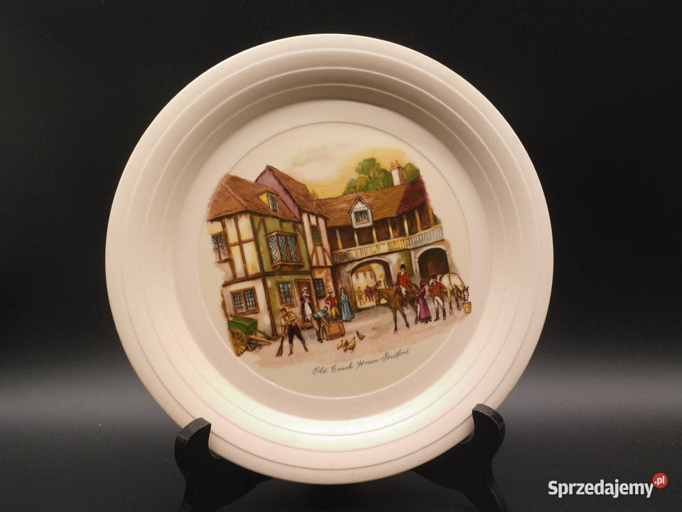 Pamiątkowy talerz z zabytkowej ceramiki Hornsea Raszków