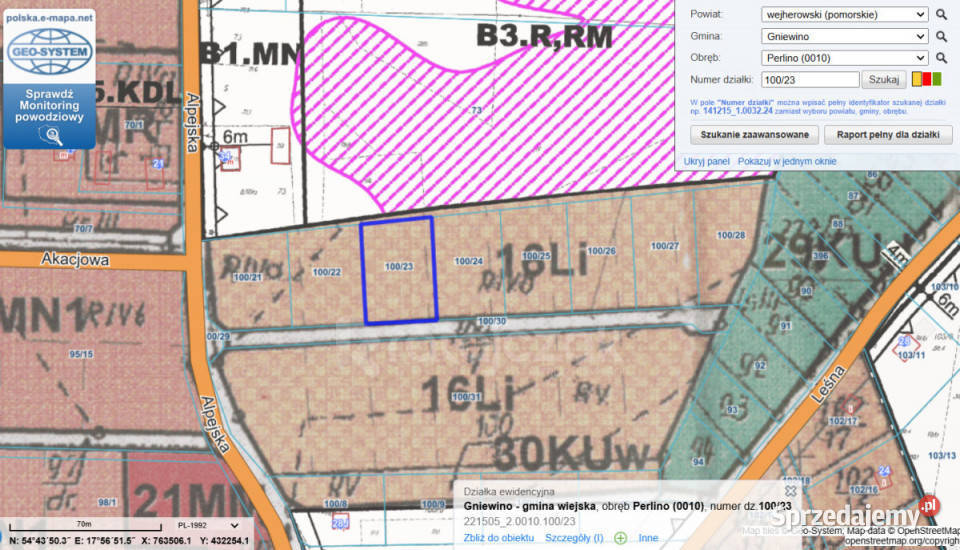 Grunt Perlino 1580m2