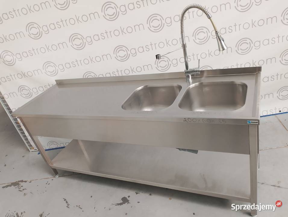 STÓŁ Z 2 ZLEWAMI 200x60  Wrocław