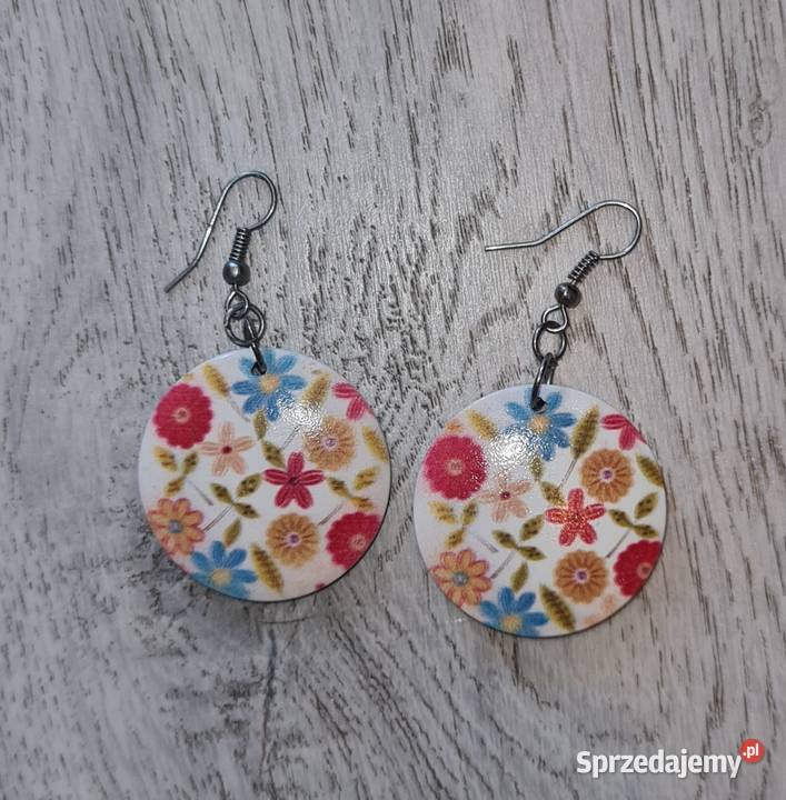 Kolczyki damskie kwiatki Łódź