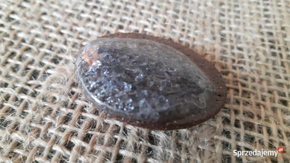 Broszka ceramiczna ręcznie wykonana ze szkłem Pozostałe Otwock