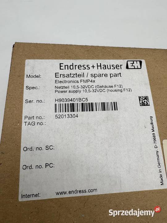 EndressHauser 52013304 Power Supply