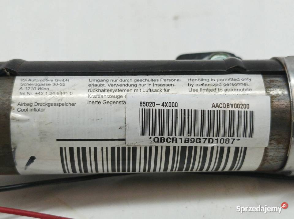 KURTYNA PWIETRZNA AIRBAG PRAWA K2 AZJA osobowe