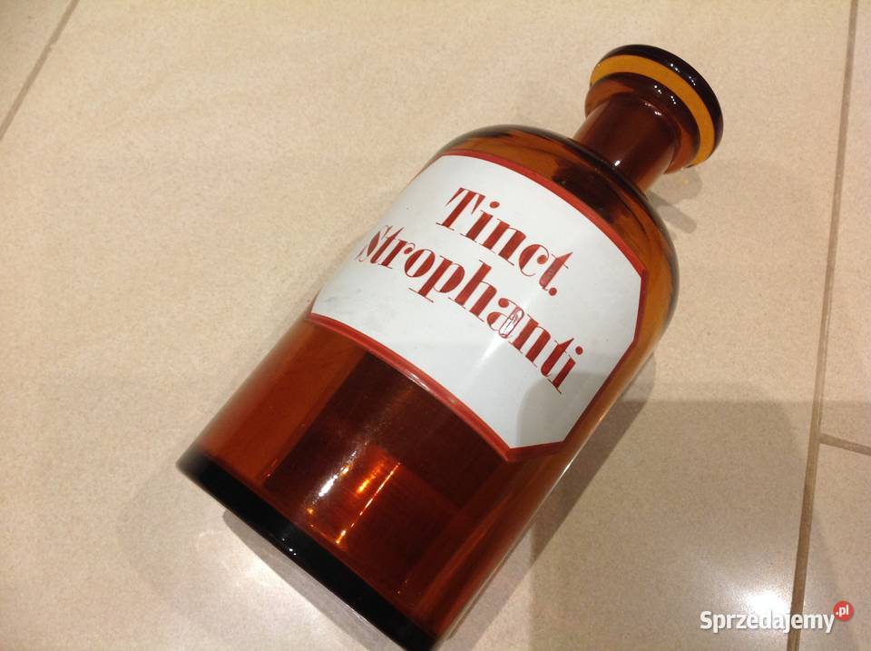 Butelka Szklana Apteczna Stara Sygnowana Rwaniec Nowa Sól