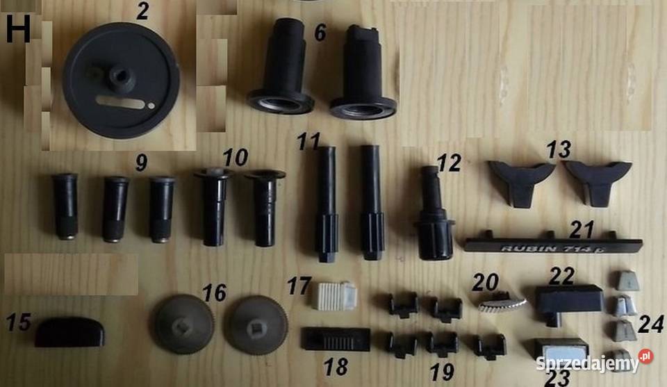 Gałki i pokrętła ze starego i nowszego sprzętu Głuchołazy