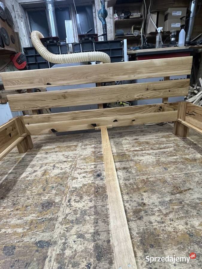Łóżko dębowe lite solidne Ropczyce sprzedam