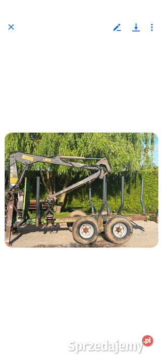 Przyczepa leśna z HDS 8 ton Lubaczów