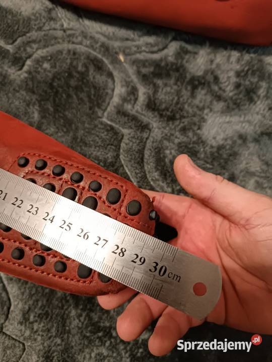 Mokasyny Tods czerwone skórzane śląskie Katowice