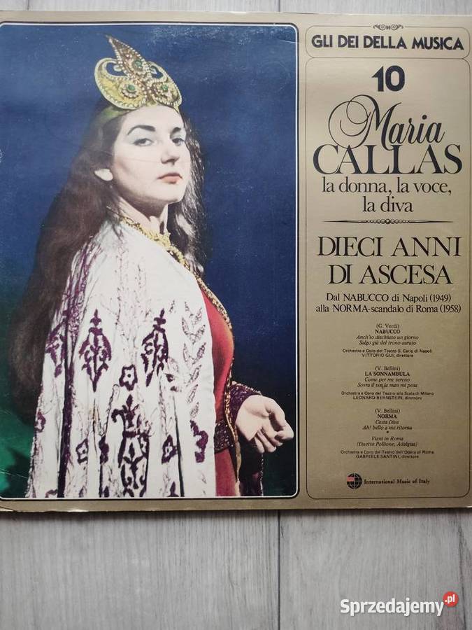 Maria Callas album winylowy live klasyczna Wronki