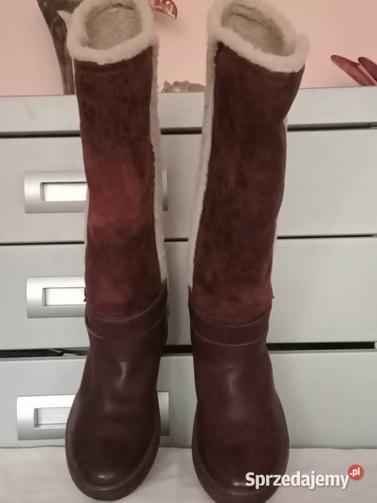 Kozaki skórzaneocieplane Geox Damskie łódzkie Łódź