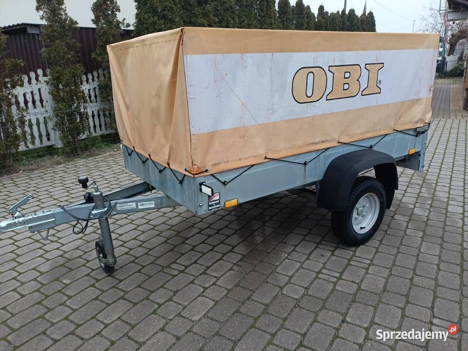 Przyczepa lekka STEMA 750 2014 plandeka nowa z Do samochodów osobowych Kolno