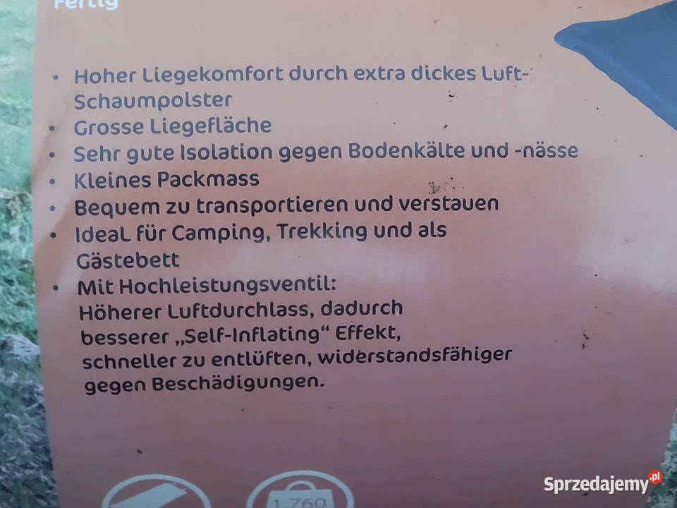 Samopompująca Mata Na Camping Adventuridge Biłgoraj sprzedam