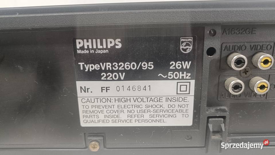 Magnetowid PHILIPS VR3260 bez pilota