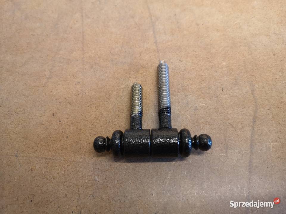 Zawias drzwiowy wkręcany ozdobny stary styl kujawsko-pomorskie Paterek